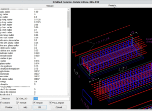 Drilled Columns-Date de intrare